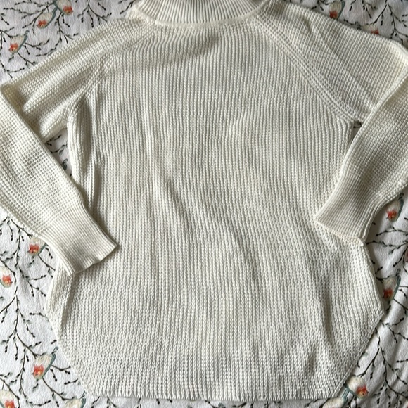 White Turtleneck Sweater - Picture 3 of 5